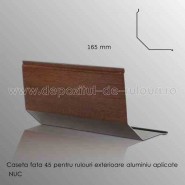 Casete rulouri exterioare aluminiu aplicate fata 165mm nuc