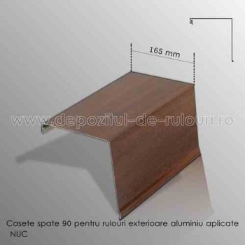 Casete rulouri exterioare aluminiu aplicate spate 165mm nuc