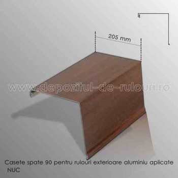 Casete rulouri exterioare aluminiu aplicate spate 205mm nuc