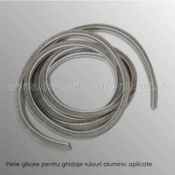 Perie glisare pentru ghidaje rulouri exterioarea aluminiu aplicate
