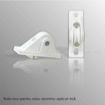 Rola snur pentru rulouri exterioare aluminiu aplicate alb