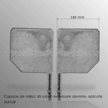 Capace de mijloc 45 grade pentru rulouri exterioare aluminiu aplicate 180 natur