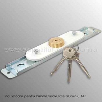 Incuietiare tip yala ce contine butuc cu cheie pentru rulouri exterioare albe
