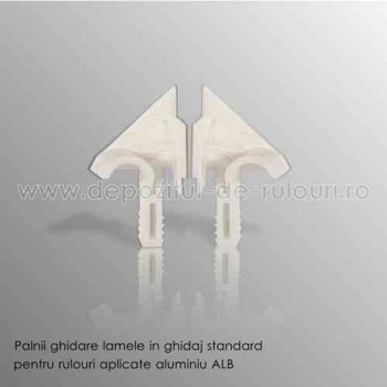 Palnii albe ghidare lamele in ghidaj standard pentru rulouri aplicate