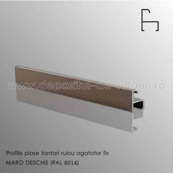 Plase tantari rulou verticale profile agatator fix maro deschis