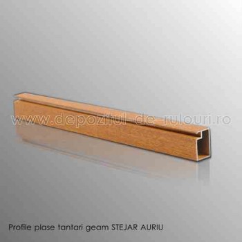 Profile plase tantari geam din aluminiu stejar auriu