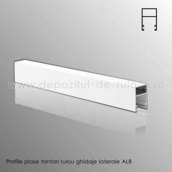 Plase tantari rulou ghidaje laterale aluminiu albe