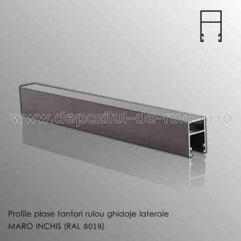 Plase tantari rulou ghidaje laterale aluminiu maro inchis